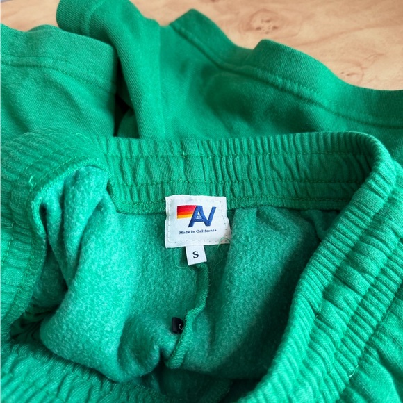 Green Aviator Nation Sweatshorts! Size S - Picture 5 of 5